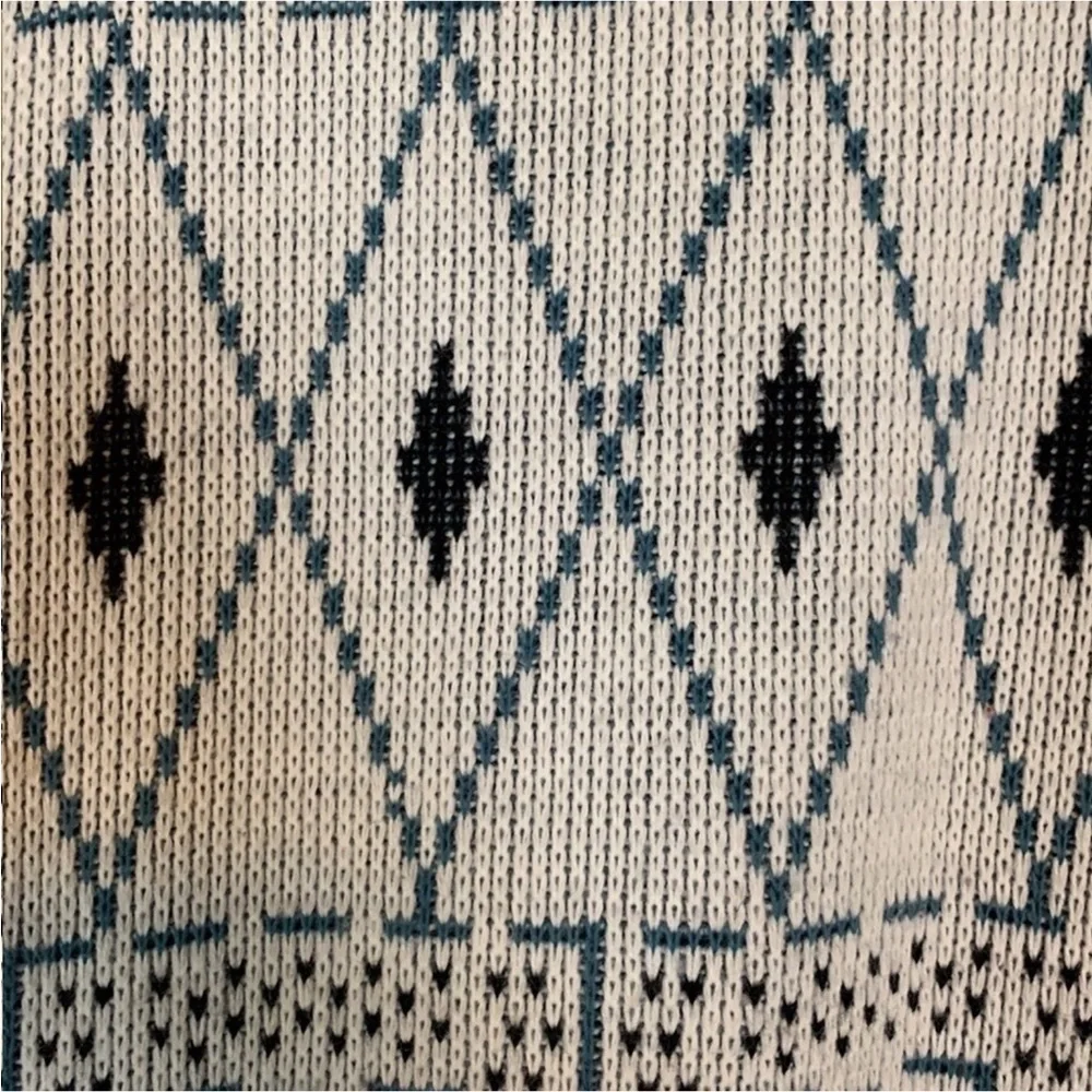 Vintage Aspertuck Trading Company crewneck sweater with geometric pattern Large
